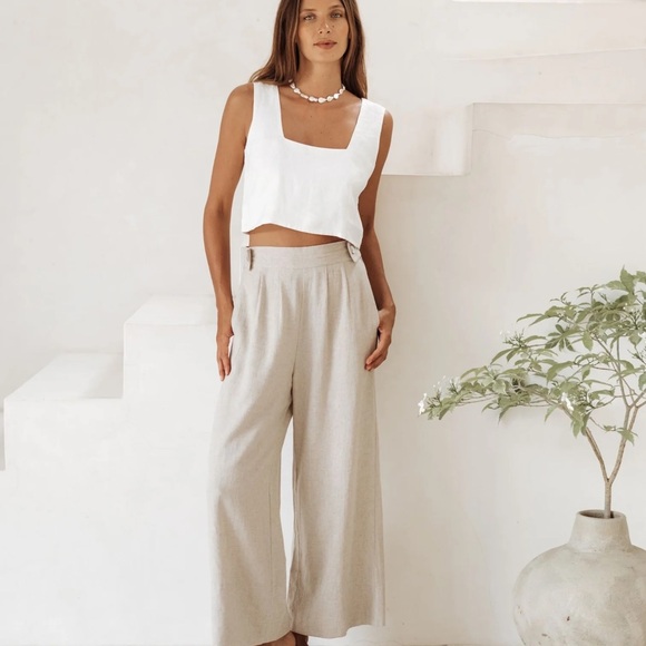 free the Label Pants - Free the Label Monaco Linen Pants